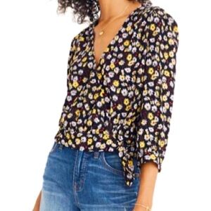 Madewell floral side tie top or blouse New w/tags size small best seller